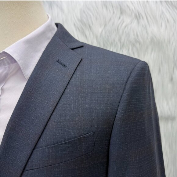 John Varvatos Bleecker Blazer Jacket Navy Cerruti Prestige 130's Wool Luxury - Picture 3 of 16